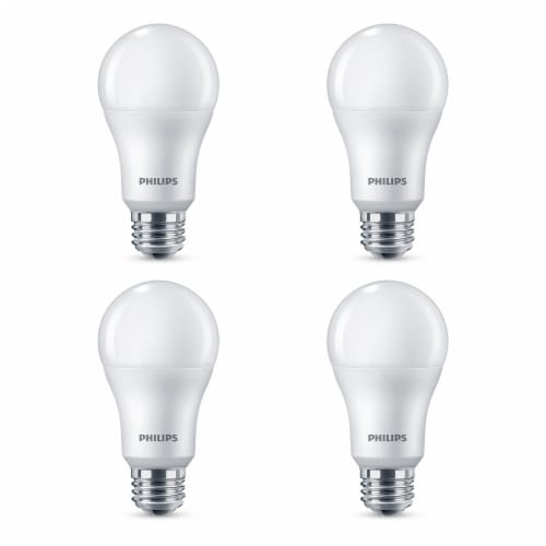 Phillips 11-Watt 75-Watt A19 LED Light Bulb Soft White 2700K Perspective: top