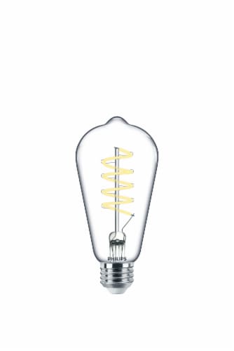 Philips 5.6-Watt (40-Watt) ST19 Vintage LED Dimmable Light Bulb - Daylight (5000K) Perspective: top