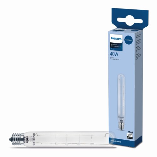 Philips 40-Watt T6.5 Incandescent Dimmable Light Bulb - Soft White (2700K) Perspective: top