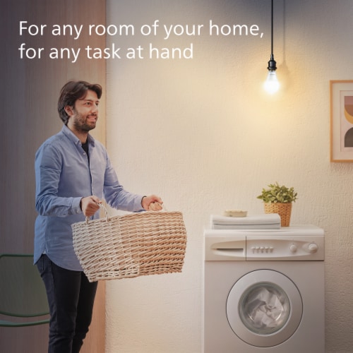 Philips 8.8-Watt (60-Watt) A19 LED Light Bulb Motion Sensor A19 60W 2700K 1PK Perspective: top