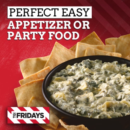 TGIF Spinach & Artichoke Cheese Dip Value Pack Frozen Snack Perspective: top
