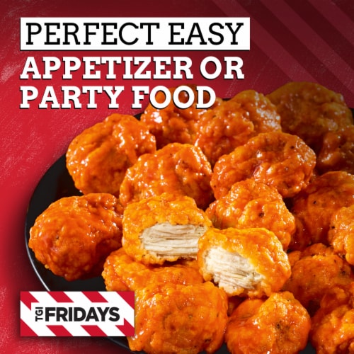TGIF Buffalo Style Boneless Chicken Bites Frozen Snacks Perspective: top