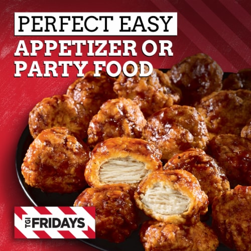 TGIF Honey BBQ Boneless Chicken Bites Frozen Snacks Perspective: top