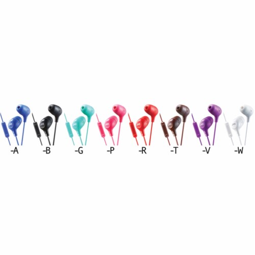 JVC Marshmallow Inner Ear Headphones with Mic Remote White 1 ct