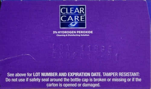 Clear Care Triple Action Travel Pack Perspective: top