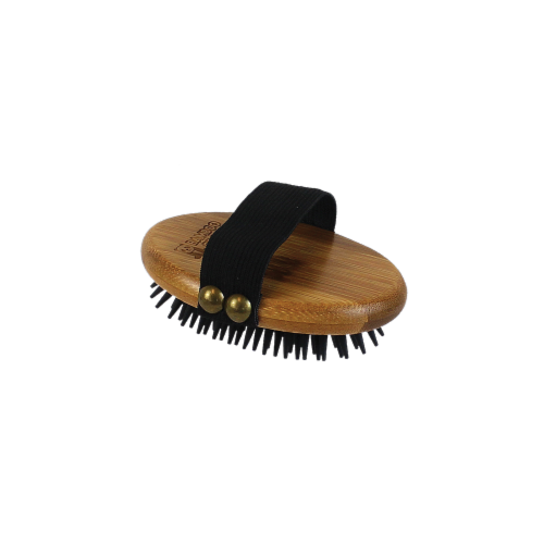 Curry Brush with Rubber Bristles Perspective: top