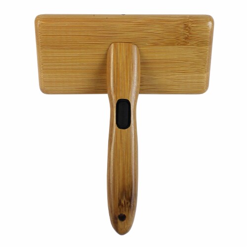 Soft Slicker Brush with Stainless Steel Pins/Large Perspective: top