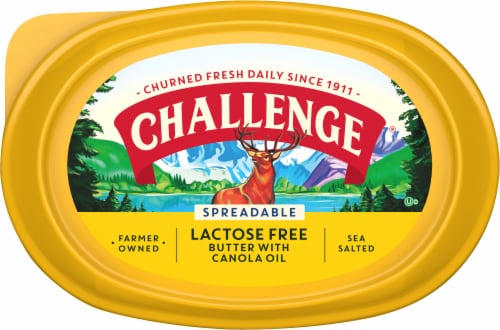 Challenge Lactose Free Spreadable Clarified Butter with Canola Oil Perspective: top