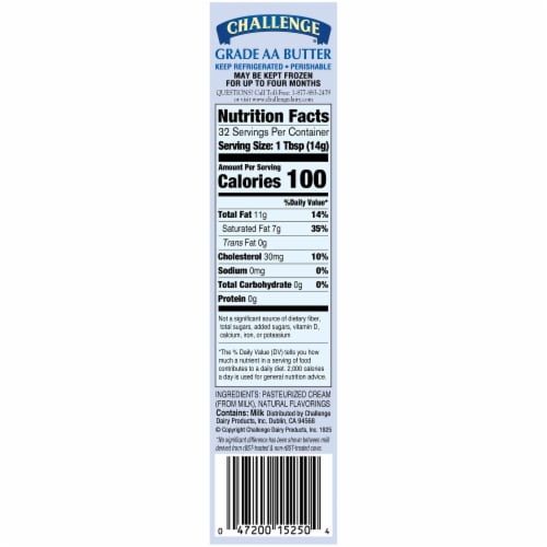 Challenge® Unsalted Butter Sticks Perspective: top