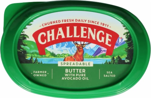 Challenge® Spreadable Pure Avocado Oil Butter Tub Perspective: top