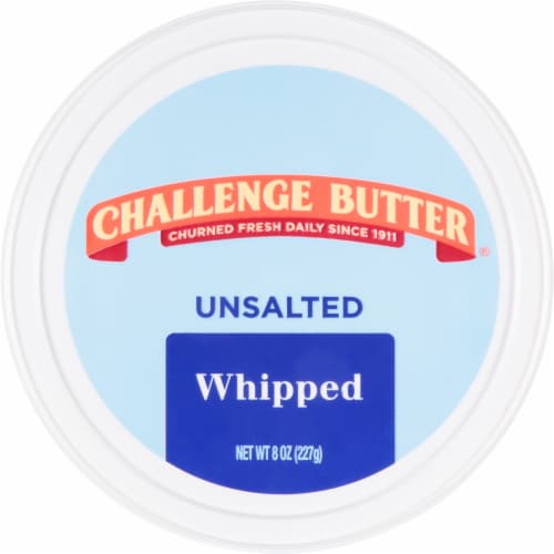 Challenge® Unsalted Whipped Butter Tub Perspective: top