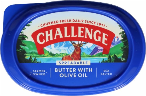 Challenge® Spreadable Butter With Olive Oil Perspective: top