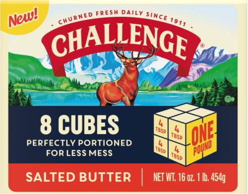 Challenge® Salted Butter Cubes Perspective: top