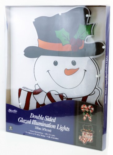 Sienna International Snowman Light Window Decor Perspective: top