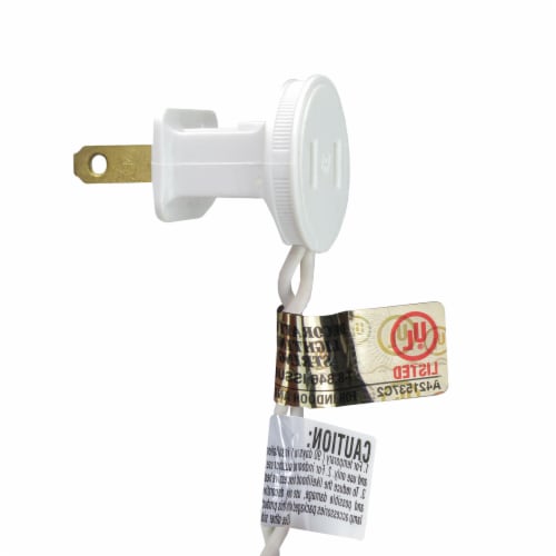 Sienna 20 Multi-Color Santa Claus LED Novelty Christmas Lights - 10 ft White Wire Perspective: top