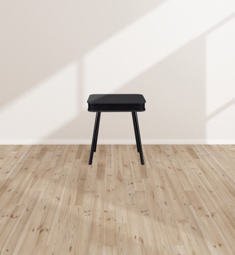 Square Speaker End Table - Black Perspective: top