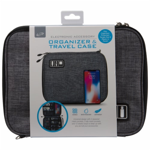 iLive Electronic Accessory Organizer & Travel Case Perspective: top