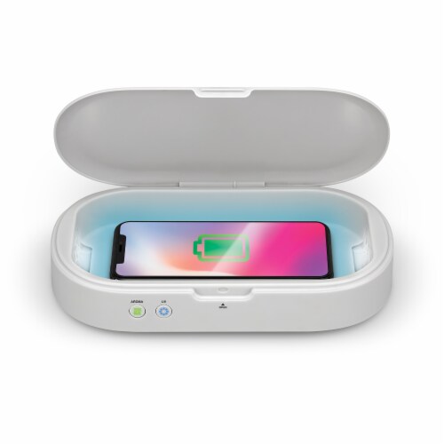 iLive Wireless Charger and Aromatherapy UV LED Sanitizer Perspective: top