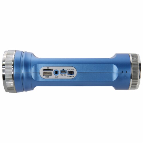 Weatherx Bluetooth Speaker Solar Flashlight Perspective: top