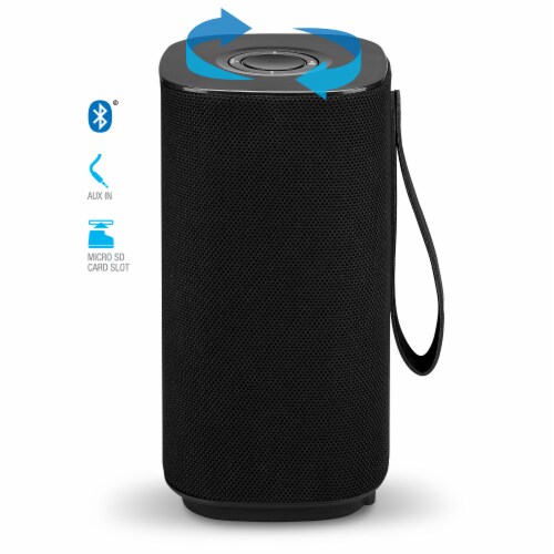 iLive Wireless Fabric Speaker - Black Perspective: top