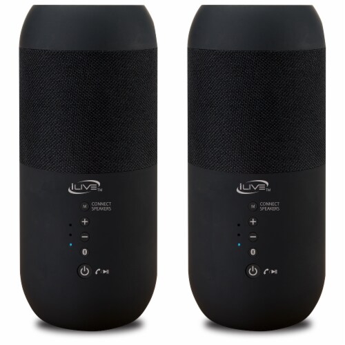 iLive ISBW240BDL Bluetooth Stake Speakers Pair Perspective: top