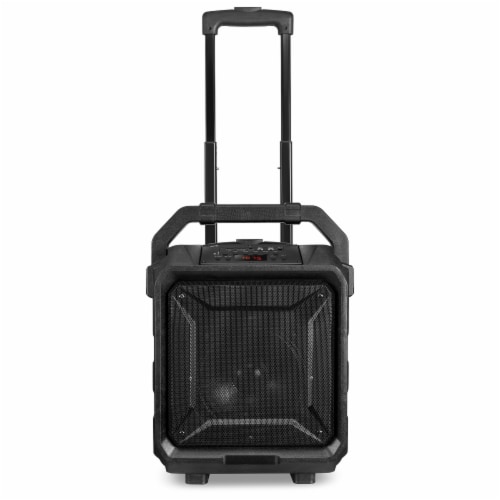 iLive Portable Bluetooth Tailgate Speaker - Black/Silver Perspective: top
