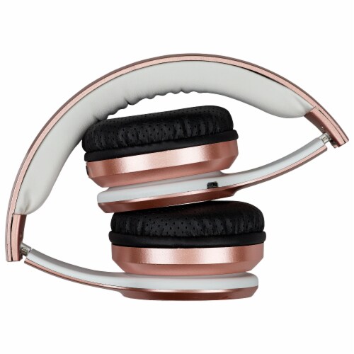 iLive IAHB239RGD Bluetooth Headphones - Rose Gold/White Perspective: top