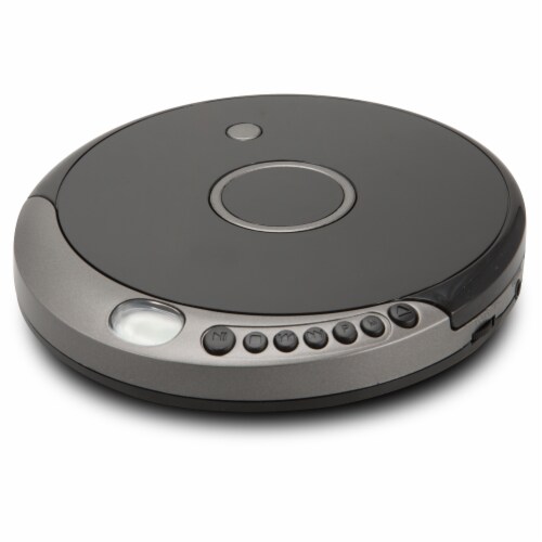 GPX Portable CD Player with Bluetooth PCB319B - Gray Perspective: top