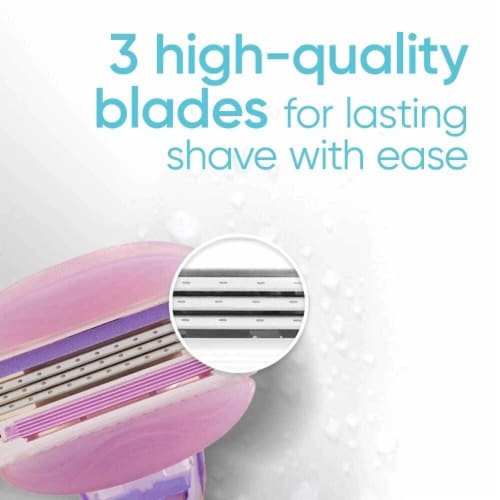 Gillette Venus ComfortGlide Freesia Women's Razor Blade Refills Cartridges Perspective: top