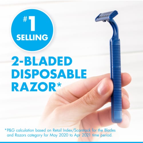 Gillette® Sensor2 Disposable Razors Perspective: top
