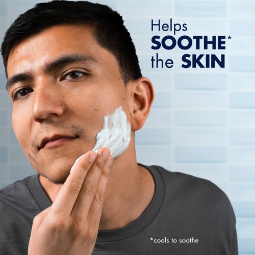 Gillette Series TGS Men's Sensitive Soothing with Aloe Vera Shave Gel Perspective: top