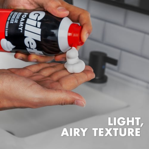 Gillette Foamy Classic Original Scent Shave Foam Perspective: top