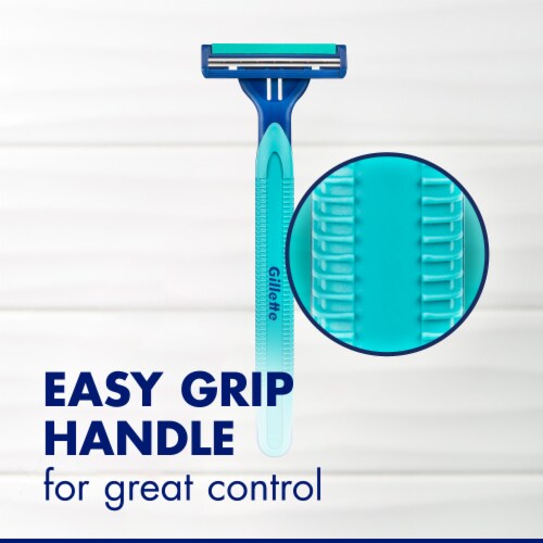 Gillette Men's Sensor2 Plus Pivoting Head Disposable Razor Perspective: top