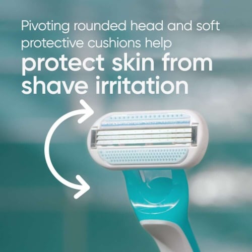Gillette Venus Tropical Women's Disposable Razors Perspective: top