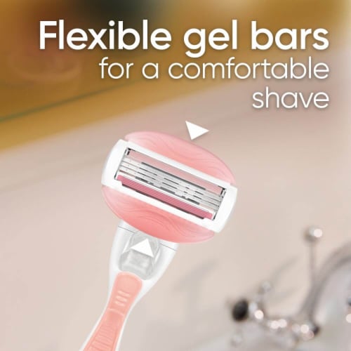 Gillette Venus ComfortGlide White Tea Women's Razor Blade Refills Cartridges Perspective: top