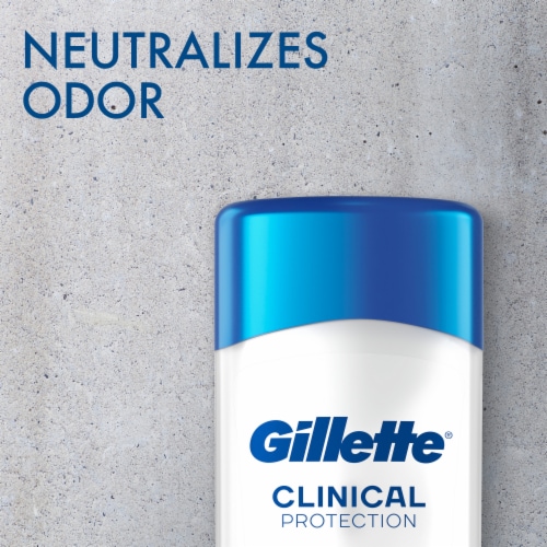 Gillette Clinical Protection Cool Wave Clear Gel Antiperspirant and Deodorant Perspective: top
