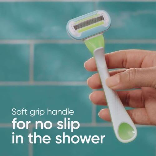Gillette Venus Extra Smooth Green Disposable Women's Razors Perspective: top