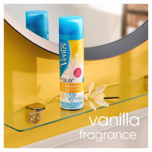 Gillette Venus with Olay UltraMoisture Vanilla Cashmere Shave Gel Perspective: top