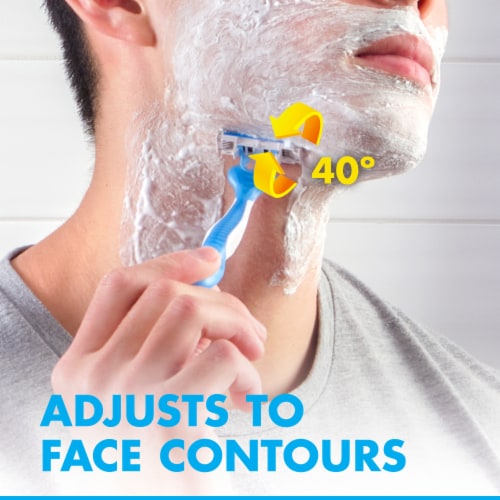 Gillette Sensor3 Cool Men's Disposable Razors Perspective: top