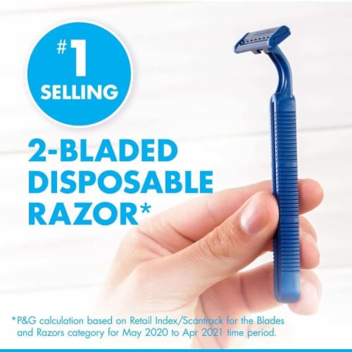 Gillette Sensor2 Fixed Head Disposable Razors Perspective: top