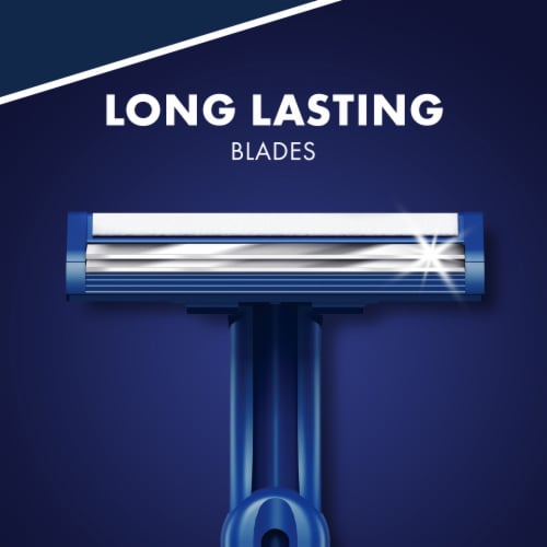 Gillette Sensor2 Men's Lubrastrip Fixed Head 2-Blade Disposable Razors Perspective: top