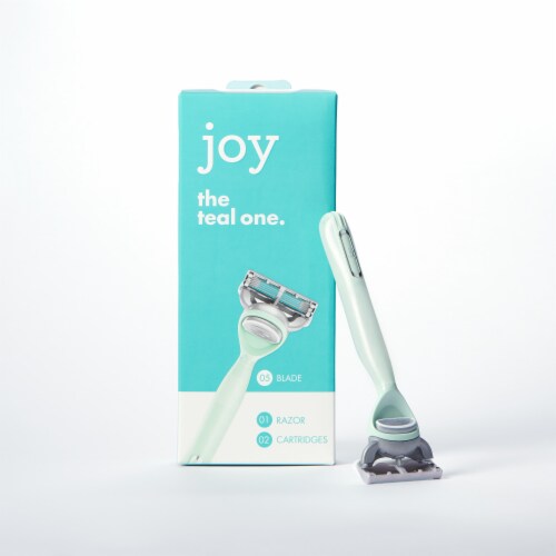 joy The Teal One Women's Razors and Blade Refill Cartridges Perspective: top