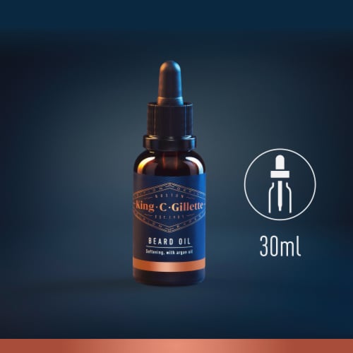 King C. Gillette Men's Beard Oil Perspective: top