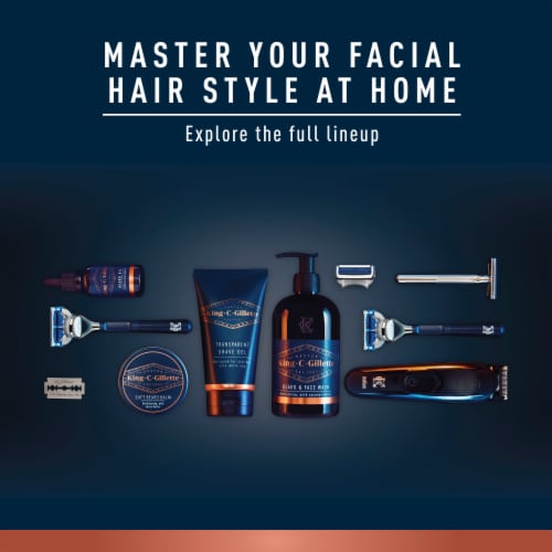 King C. Gillette Men’s Transparent Shave Gel Perspective: top