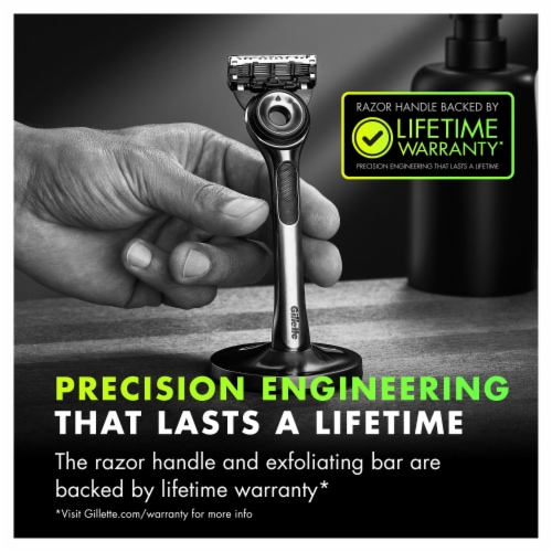Gillette Labs with Exfoliating Bar Razors and Blade Refills Perspective: top