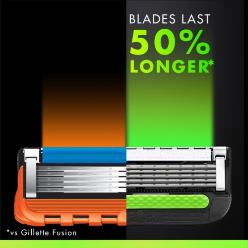 Gillette Labs by Gillette Men's 5-Blade Razor Blade Refill Cartridges Perspective: top