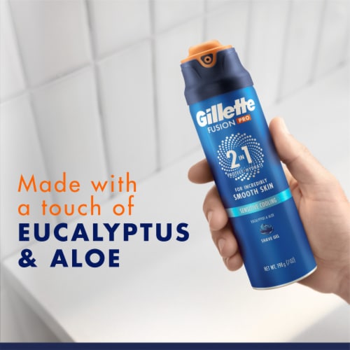 Gillette PRO Men's Sensitive Shaving Gel Perspective: top