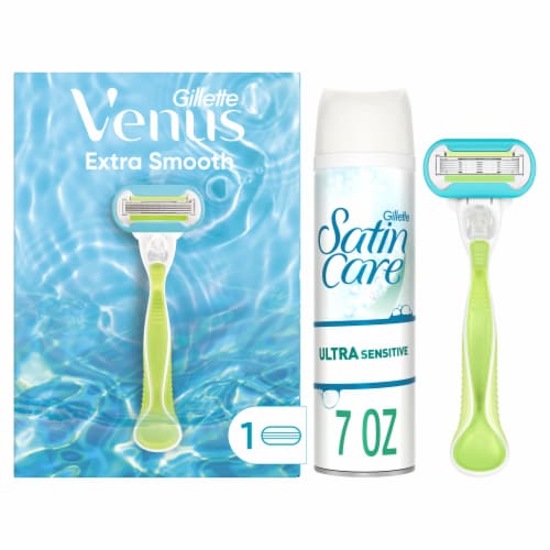 Venus Extra Smooth and Satin Care 5 Blade Razor Kit Perspective: top