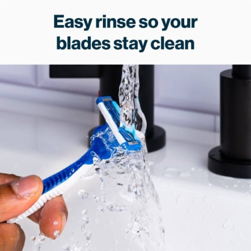 Gillette SkinGuard Men's Sensitive Skin 2-Blade Disposable Razors Perspective: top