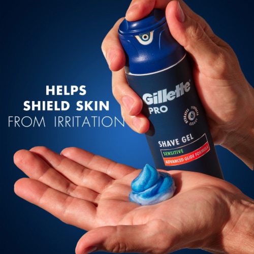Gillette ProGlide Razor, Refill. & Gillette Pro Shave Gel Holiday Gift Pack Perspective: top